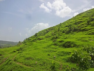 Fototapeta premium landscape of sahyadri hills mumbai,maharashtra,india