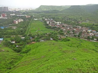 landscape of sahyadri hills mumbai,maharashtra,india