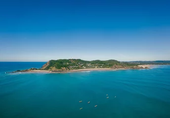 Foto op Plexiglas An aerial panoramic view of Byron Bay and Wategos Beach © Mel Campbell