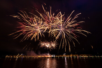 Feu d'artifices 14 juillet Bordeaux France
