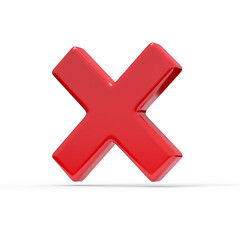 Obraz premium 3d red cross mark