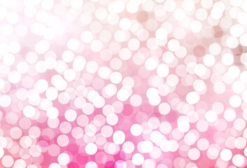 Light Pink, Yellow vector background with bubbles.