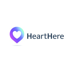 love icon chat talk cafe logo vector symbol