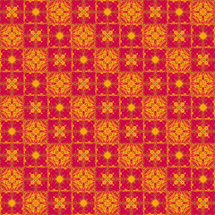 Abstract geometric shapes, seamless pattern, colored squares, repetitive background with color mosaic for fabric, wrapping paper, wallpaper, home decor.