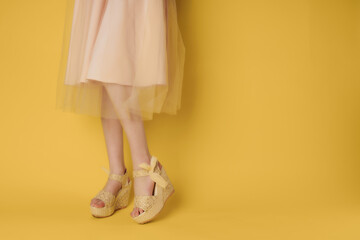 female feet shoes posing fashion summer style