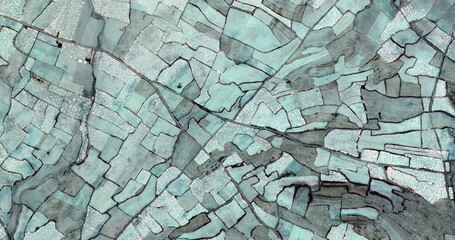 abstract photography of the deserts of Africa from the air. aerial view of desert landscapes, 