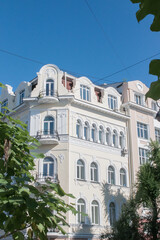 Old historic building. french style architecture