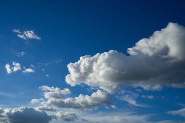 Blue sky and clouds Filmed in Chiang mai City ,Thailand