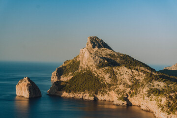 Cliff in the ocean on Mallorca