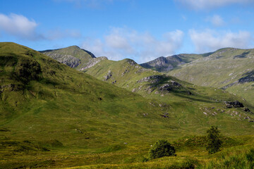 Obraz premium Rugged Hills and Moorland at Glencoe Scotland