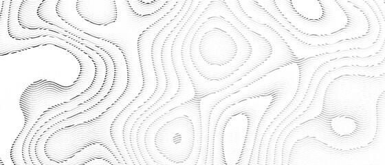 Abstract Background. Curve Digital pattern futuristic and Creative wave wireframe Concept on Black and White. banner, poster,Copy Space-3d Rendering