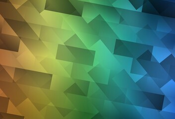 Light Blue, Yellow vector layout with lines, rectangles.