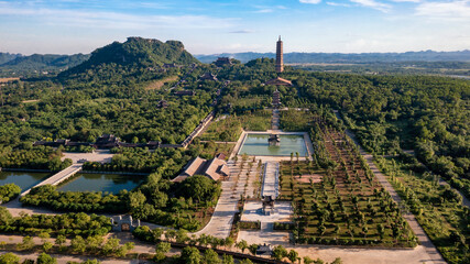 Famous Bai Dinh temple, Ninh Binh, Vietnam