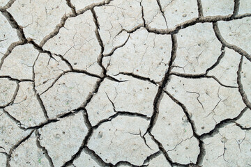 Water shortage and dry land caused by abnormal climate