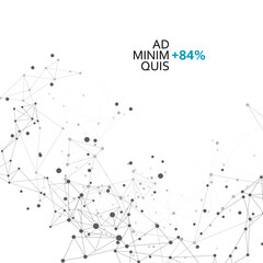 Molecules and communication background. Data social global technology connection. Vector network concept