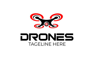 Illustration graphic vector future of drone technology logo design template