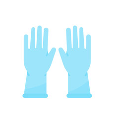 Obraz premium vector rubber gloves for cleaning the toilet Helps prevent chemicals from toilet cleaners