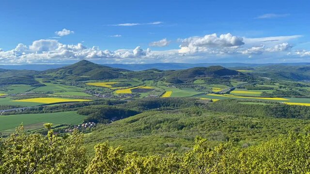 Lovos hill in Central Bohemian Highlands.It is a mountain range located in northern Bohemia in the Czech Republic.The range is about 80 km long, extending from Ceska Lipa in the northeast to Louny