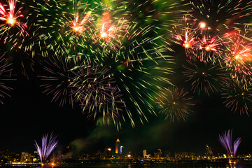 a night sky full of fireworks