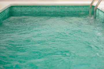 Shallow Focus Turquoise Swimming Pool Background