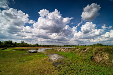 Obraz premium See mit Fischerboot