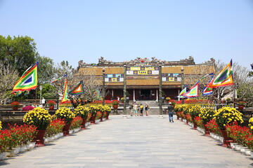 View of Imperial City of Hue, Vietnam