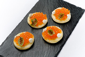  Expensive xmas meal served in restaurant..