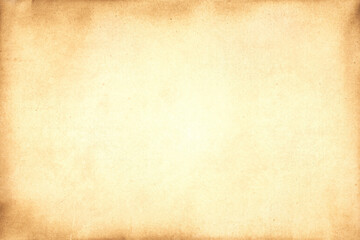 Aged texture of old vintage brown parchment paper, can be use as abstract background, wallpaper,  webpage, copy space for text.