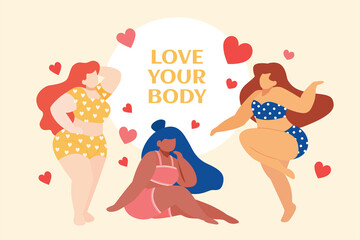 Self love of plus-sized women