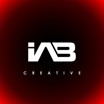 IAB Letter Initial Logo Design Template Vector Illustration