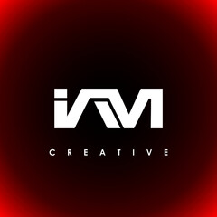 IAM Letter Initial Logo Design Template Vector Illustration