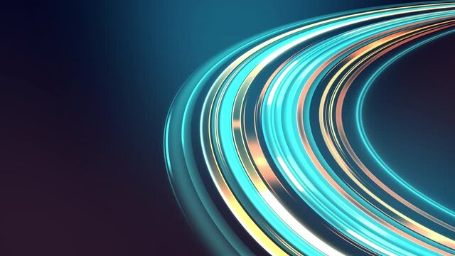 Colorful speed lines, abstract technology looped background.
