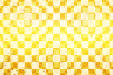 和紙 金 市松模様 正月 背景