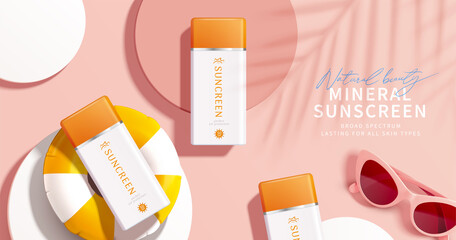 Cosmetic product promo ad template