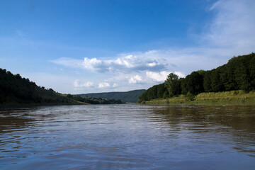 Dniester canyon in mid-summer