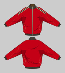 retro vintage windbreaker jacket template © Ronillo