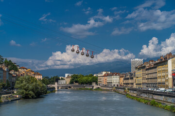 Grenoble city of the French Alps