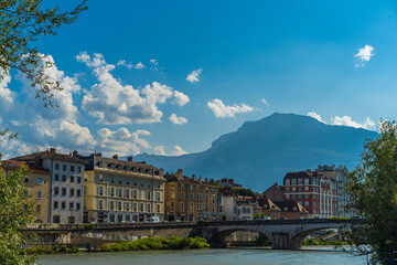 Grenoble city of the French Alps