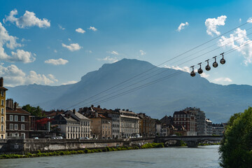 Grenoble city of the French Alps