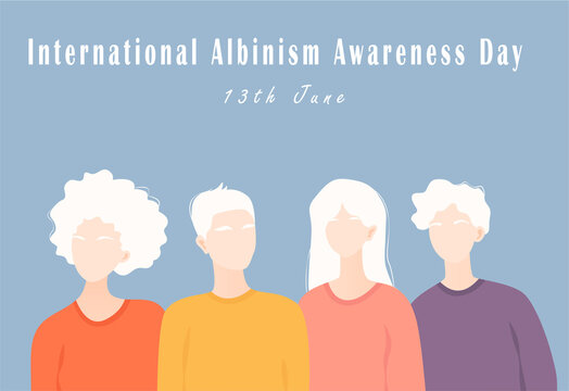Albino people, men and women with albinism, world albino day, International Albinism Awareness Day.