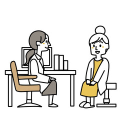 検診を受ける妊婦さん