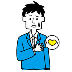 動悸がする男性