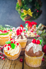 Christmas cupcakes