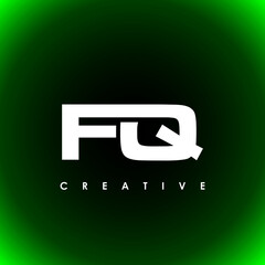 Fototapeta premium FQ Letter Initial Logo Design Template Vector Illustration