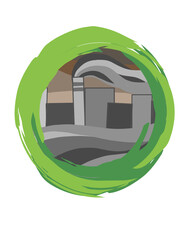 The eco- toxic city symbol.