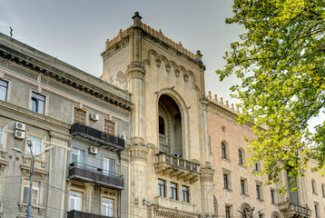 Fototapeta na wymiar Tbilisi, Rustaveli Avenue, HDR Image