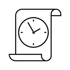 Time management icon vector set. deadline illustration sign collection. timeline symbol or logo.
