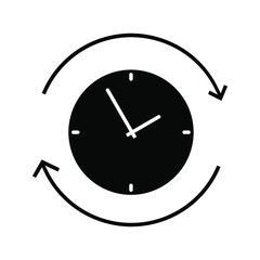 Time management icon vector set. deadline illustration sign collection. timeline symbol or logo.
