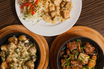 Different types of food