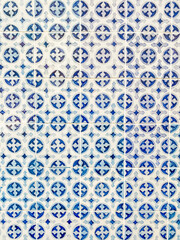 seamless pattern with blue flowers